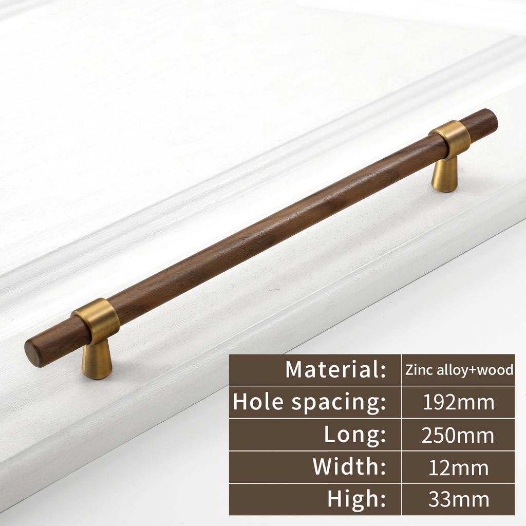 Wardrobe Cupboard Handle Kitchen Door Cabinets Knobs Wood Cabinet Pull Nature Style Wooden Cabinet Handle