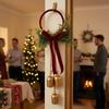 with 3 Bells Xmas Doorknob Hanging Bell Vintage Xmas Metal Bell Pendant  Entryway Decoration
