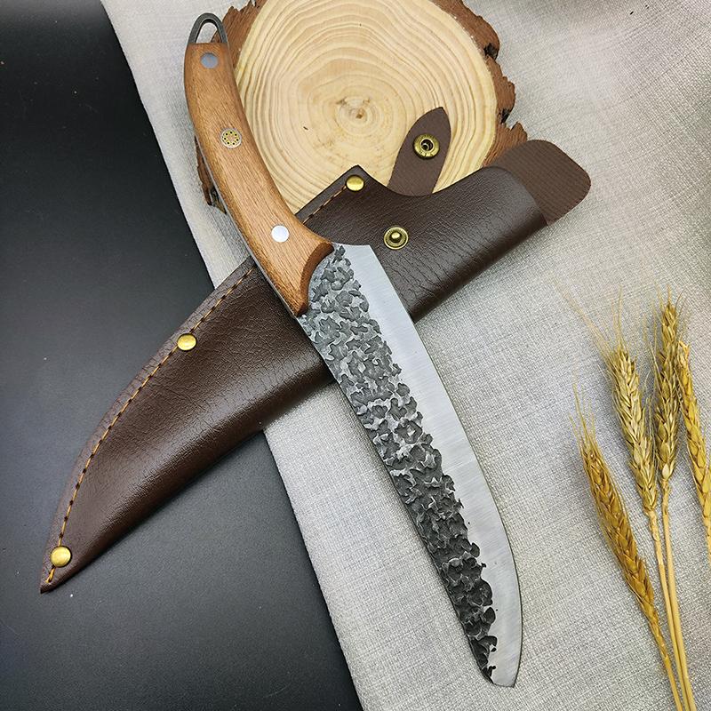 Kitchen Meat Cleaver Handmade Forged Chef Knife Slicing Boning Butcher Knife Sushi Fish Knife Vegetable Cutting Tools