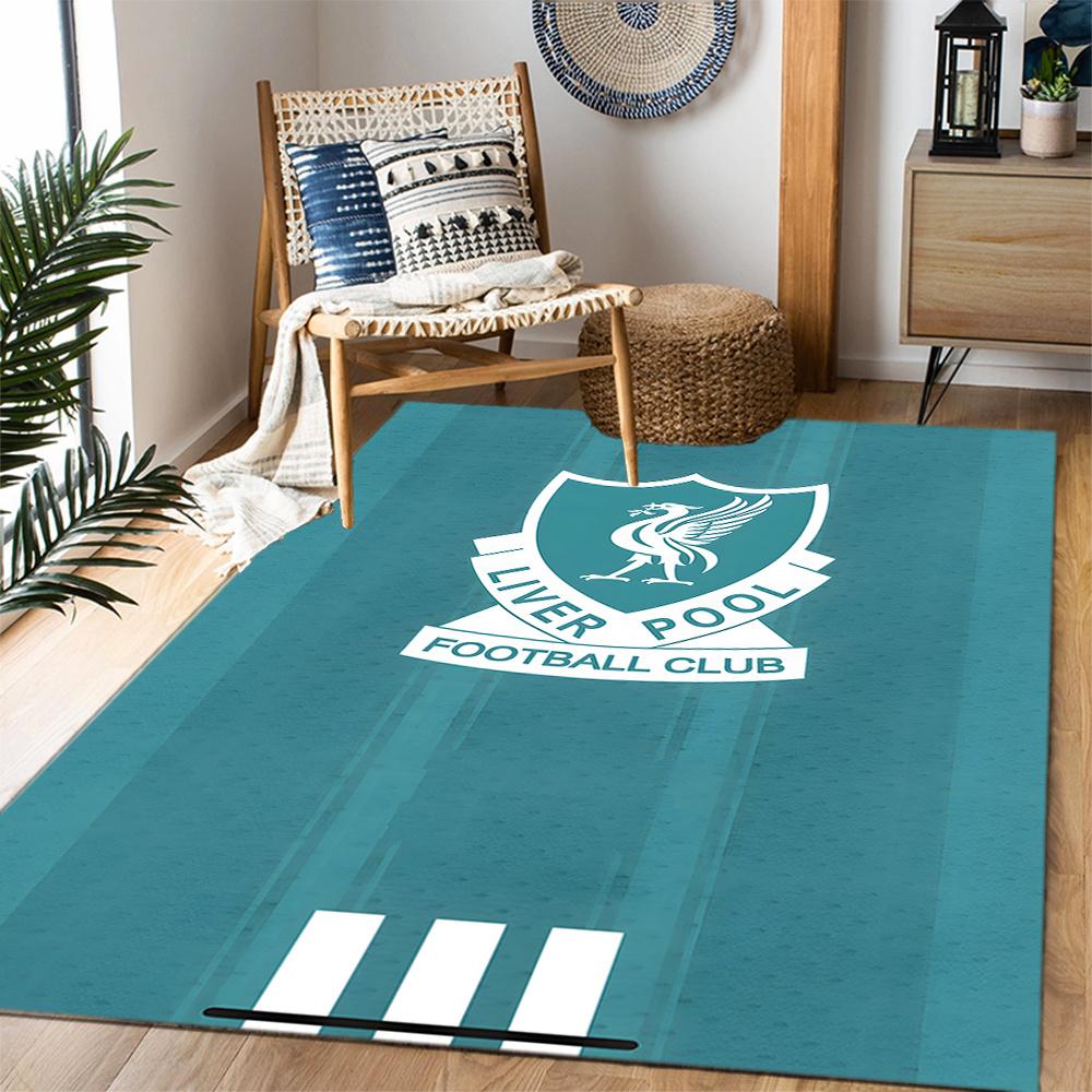 Liverpool Football Club Themed Floor Mat Nonslip Mat Decorative For Living Room Game Room Doormat Machine Washable Vintage Decorative