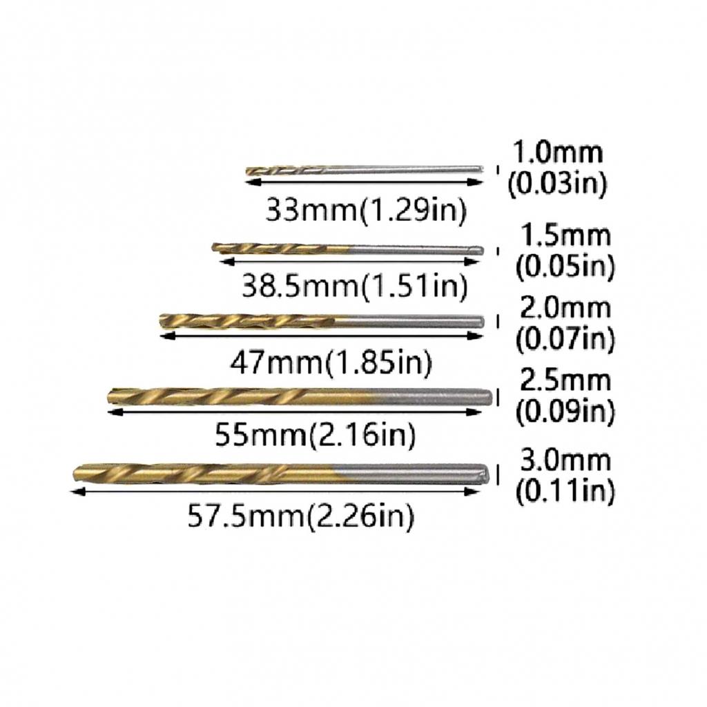 Drill Bits Set HSS Drill Bits Metal Drill Accessories Enhanced Hardness Process