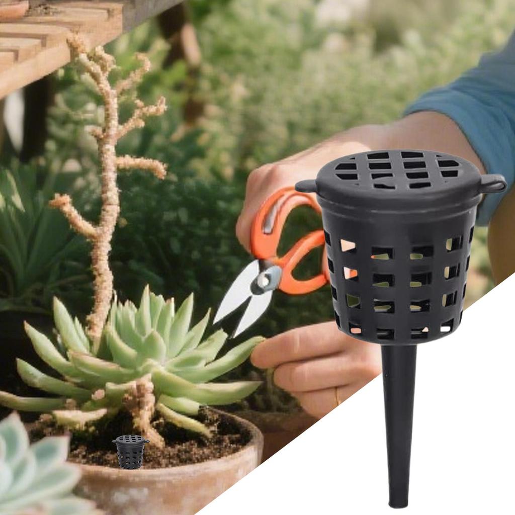 Portable Fertilizer Basket 10 Pieces Portable Slow Cups With Lid Planting Nutrition Cups For Basil Flowers Indoor Outdoor