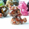 Unicorn Resin Figurine With Handcrafted Crystal Texture For Home Decor And Giftgiving