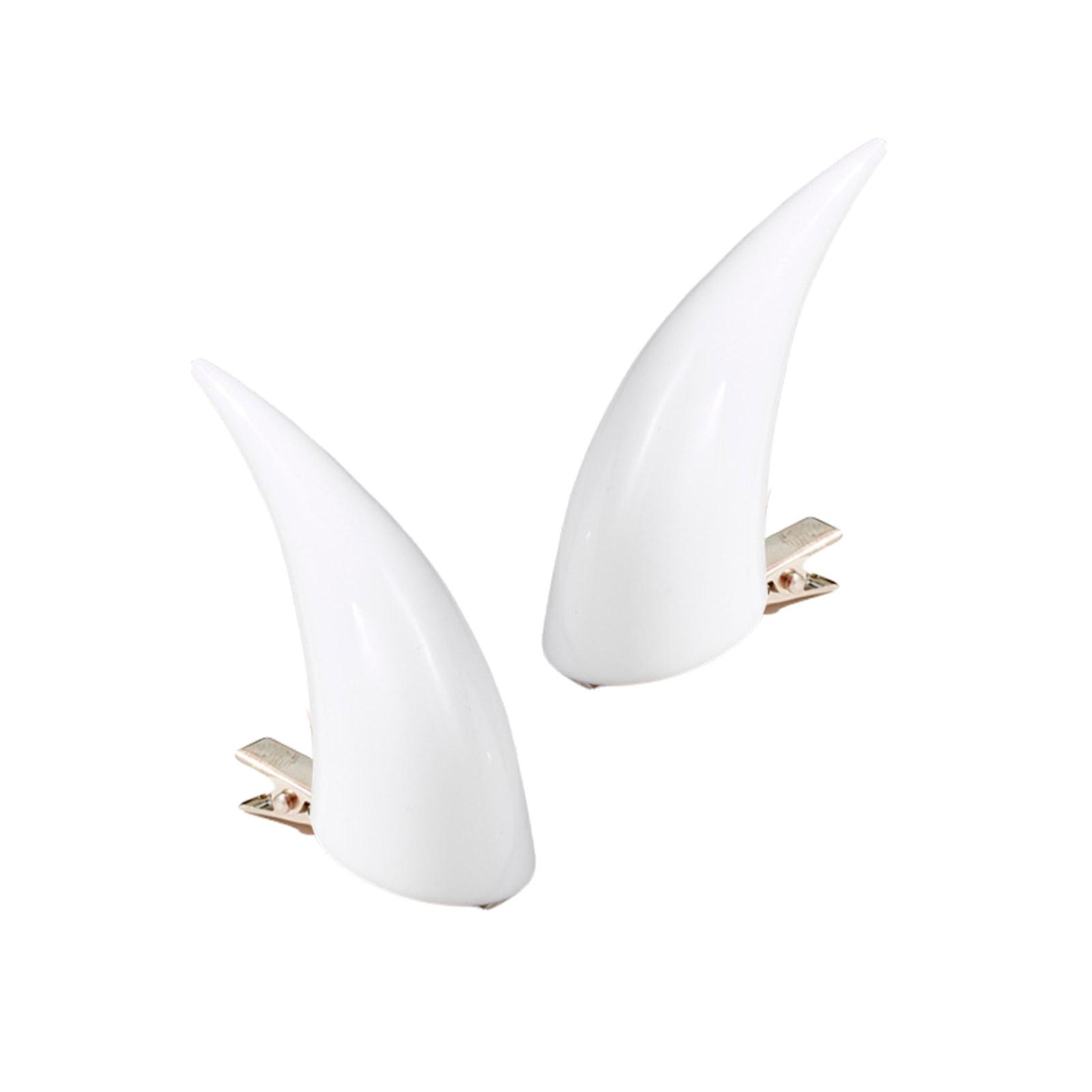 

Resin Devil Horn Hair Clip for Halloween Costume Cosplay Accessory Horn Hair Pin Adult Stage Props Dressingup Headpiece белый