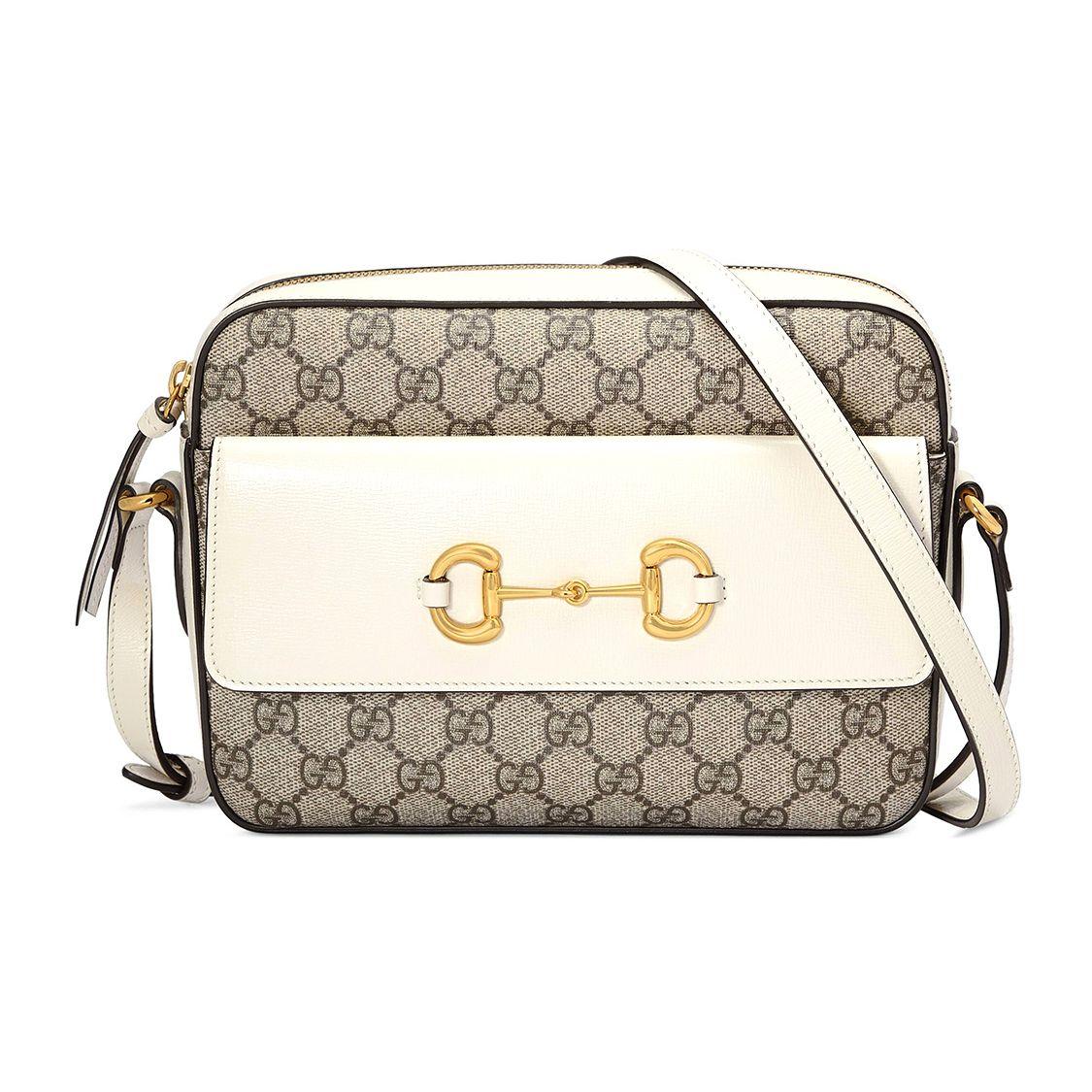 

Gucci Horsebit Camera Bag GG Supreme White Leather 645454-92TCG-9761 Basic Set (Bag+Dust Bag)