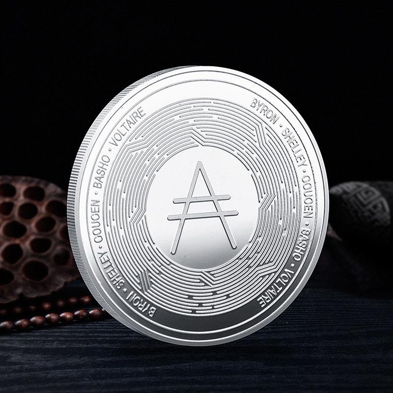 Plated Cardano Ada Coin Cryptocurrency Physical Collection Metal Coin