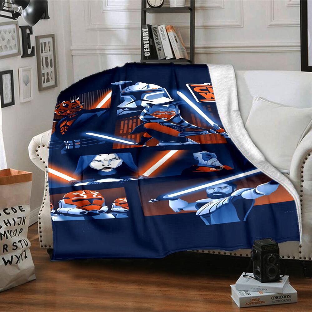Star Wars Blanket Soft Cozy Great for Office Chair Bed Chair for All Occasions Digital Print Birthday Christmas Gift Blanket
