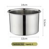 Thickened Stainless Steel Seasoning Storage Jar