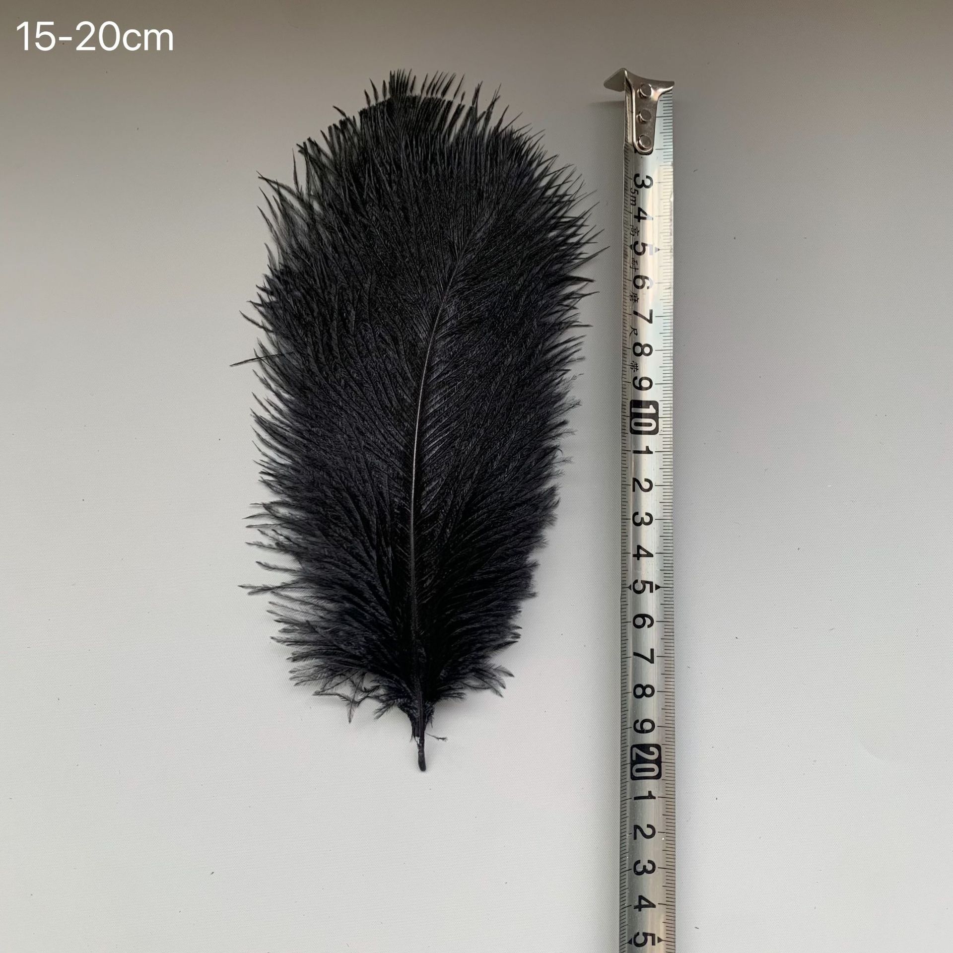 Черное страусиное перо 15-60 см перо DIY сценическое украшение цветочная композиция свадебные страусиные перьевые аксессуары
