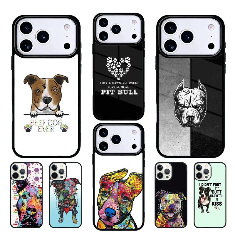 Pit Bull Lovely Dog Pitbull mobile phone case Compatible with IPhone 17 16 15 14 13 12 11Pro Max 17 Air cover
