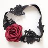 Kyunovia Sexy Women Girls Princess Appliques Black Lace Garter Keepsake Garters Wedding Garter Set Bridal Shower Gifts D96