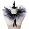 Retro Ruffled Collar Girls Cosplay Tie Victorian Collar Lapel Medieval Cosplay Victorian Ruffled Tie Collar