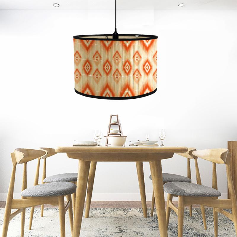 Retro Style Bamboo Art Lamp Shade Lampshads Cafe Restaurant Ceiling Cover Chandelier Homestay Room Decor Lamp Cover