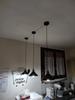 Modern Industrial Retro Black Iron Small Umbrella Chandelier Set E27/E26 Living Room Restaurant Bar loft Entrance Cafe Light