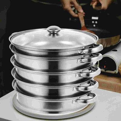 Multi Cooker Steam Pan Boiler Steamer Home Multifunctional Stockpot Practical Kitchen Accessories Stainless Steel Basket