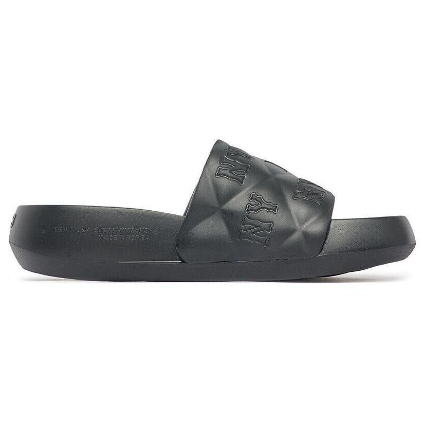 MLB Slipper Chunky Bouncer New York Yankees Non-Slip Durable Slide Sandals Unisex Footwear Black 3ALPFBS33-50BKS