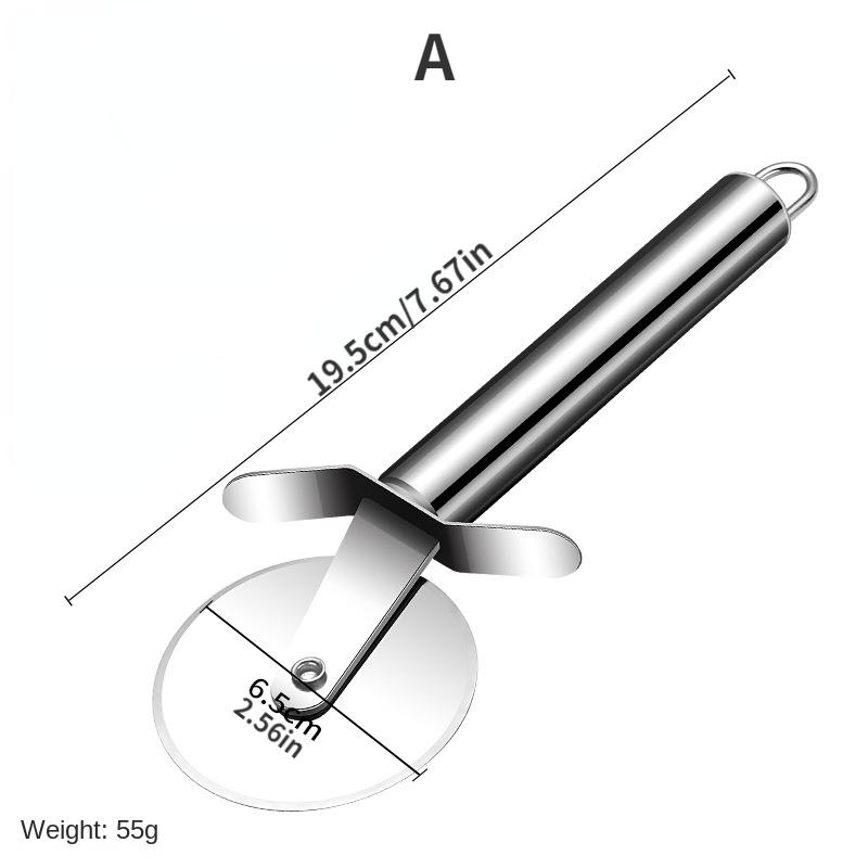 

Stainless Steel Pizza Cutter Wheel and Cake Server Set Non-Stick Baking Tools for Pizza Pastry Cake Slicing Kitchen Accessories