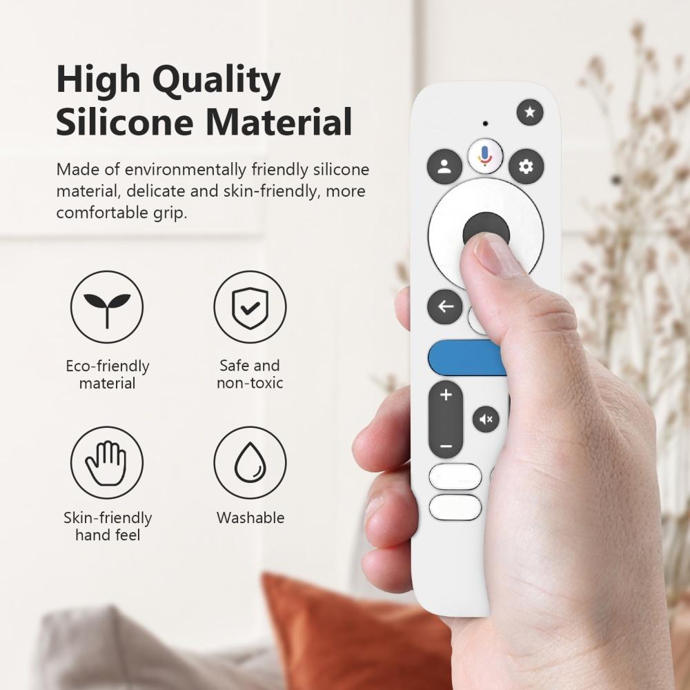 Shockproof Anti-Drop Dustproof Silicone Protective Cover For onn.GoogleTV Box 4K Pro 2025 Remote Control Protective Cover