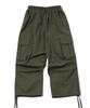 CPGN STUDIO Pantaloni Cargo Larghi Grandi con Dardi Kaki