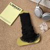 Stockings Children'S Autumn And Winter Lace Women'S Socks Cover Knitted Stacking Socks Cover Warm Calf Socks