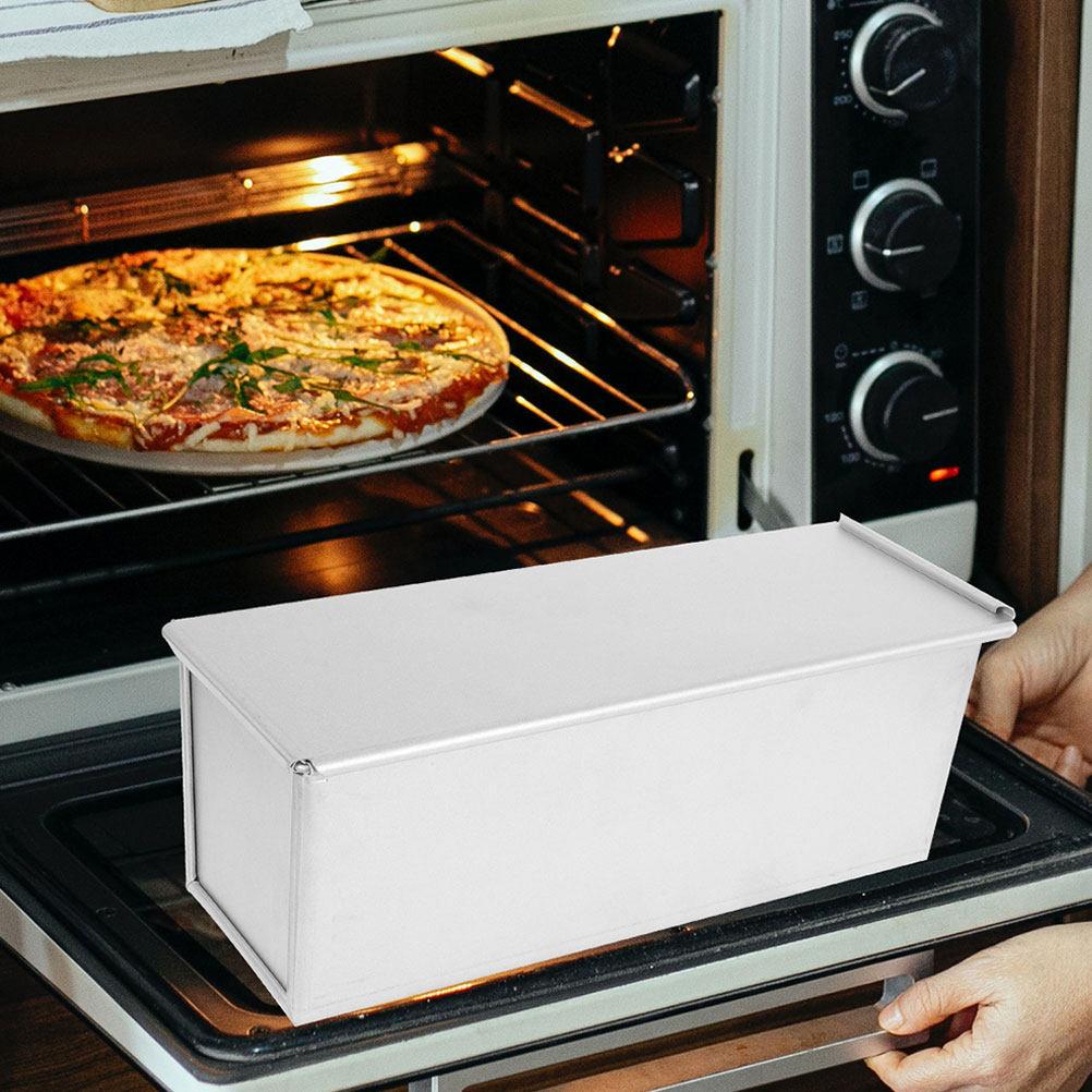 Fast-Heating Aluminum Loaf Pan with Slide Lid Non-Stick Toast Mold for Uniform Baking Bread Loaf Pan Kitchen Bakery Tool
