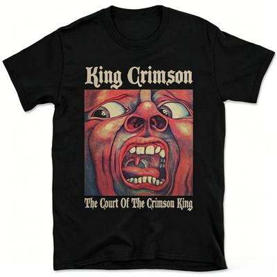 Rock Band King Crimson Album Cover Graphics Men's T-shirt 100%Cotton Unisex 2026 Retro Street