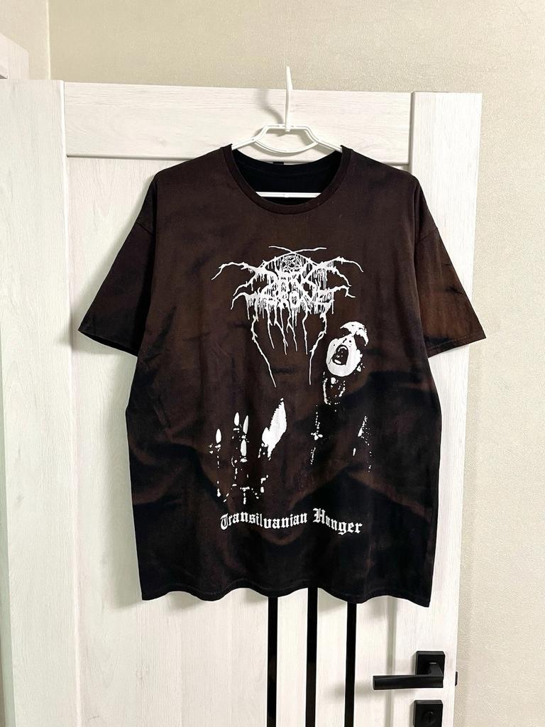 T-shirt Darkthrone Transilvanian Hunger Black Metal Band Stile Vintage Taglia XL