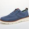 Lightweight Sports Shoes Lace-up Casual Men's Shoes Breathable Flying Woven Loafers