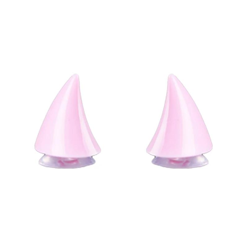 2 Stück (1 Paar) Motorradhelm Teufelshörner Aufkleber Elektroauto Helme Dekoration Kopfbedeckung Cosplay Styling Aufkleber Halloween