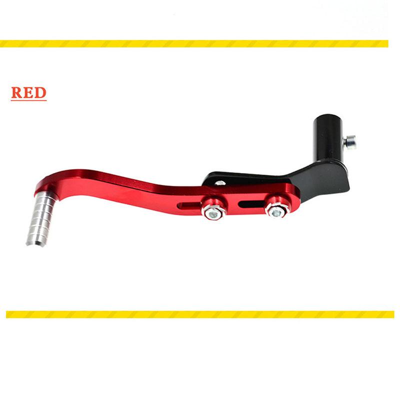 Adjustable Length Motorcycle CNC Folding Aluminum Gear Shift Lever off Road ATV Motorbike Shifter Rod Gear Change Refit красный
