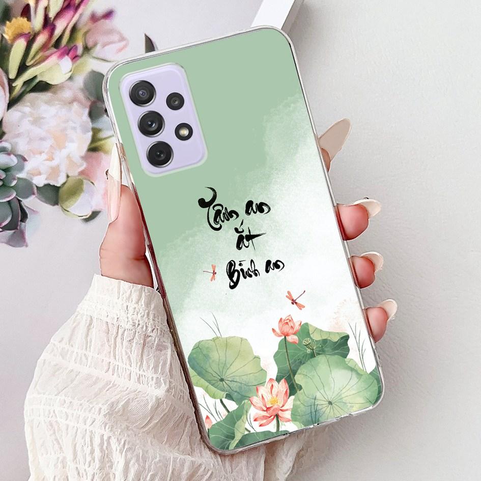 For Samsung Galaxy A52 A52s 5G Case SM-A526B SM-A528B Phone Cover Fashion Flower Soft Silicone Funda For Samsung A72 A 52 Bumper