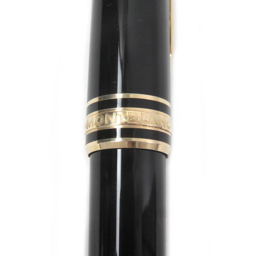 Great MONTBLANC Mechanical Pencil Meisterstck Twist Type Black Gold Precious Resin Used