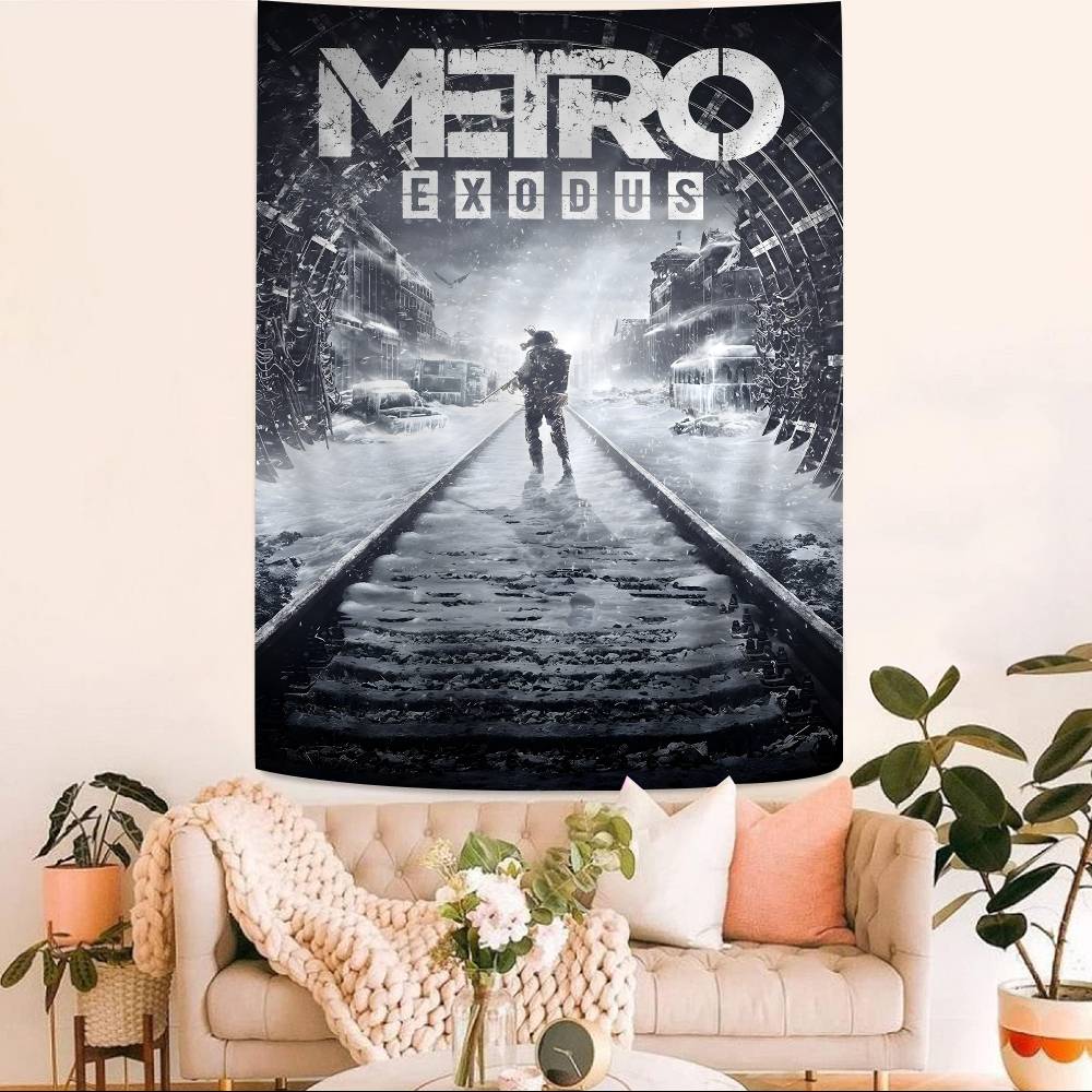 MMetro 2033 Anime Video Game Hanging Bohemian Tapestry Bohemian Wall Tapestries Mandala Kawaii Room Decor