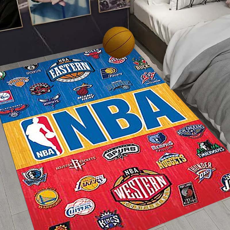 3D basketball rug, suitable for home decoration such as living room, bedroom, sofa, doormat, and children's room anti-slip mat.