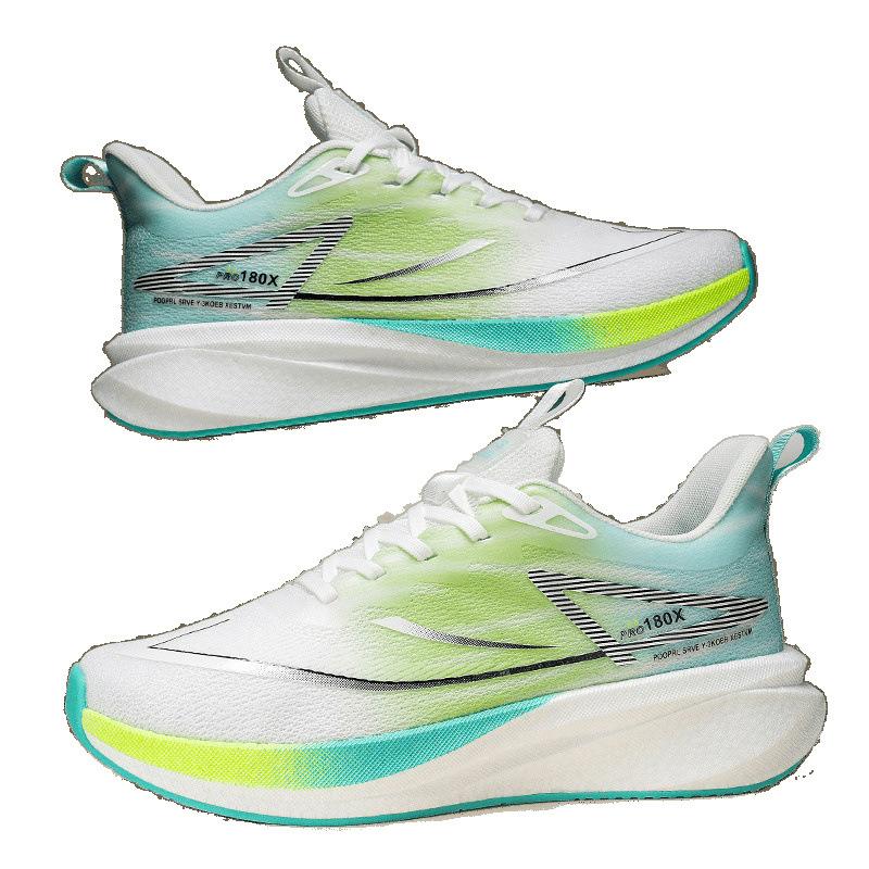 Running shoes carbon plate mesh breathable sports shoes men's soft sole shock absorption middle school entrance examination women's shoes