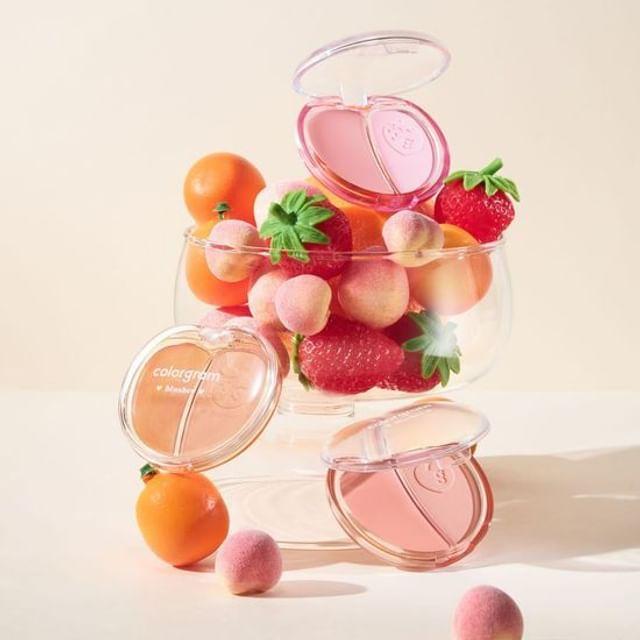 colorgram - Tintin Dory Duo Blusher - 5 Types 01 Strawberry Duo