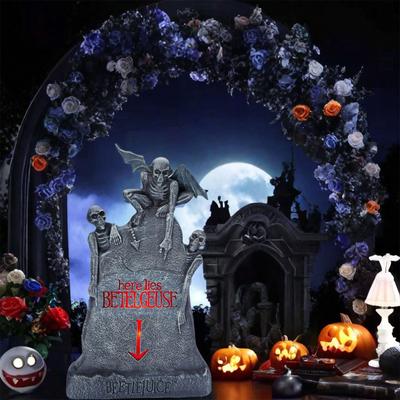 Spirit Halloween LED Here Lies Tombstone Decoration Licensed Halloween Decor, Halloween Scary Horror Outdoor Yard Decoration