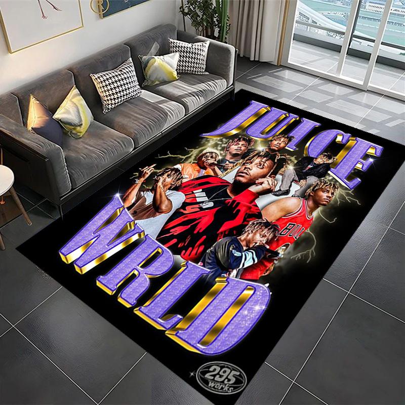 Juice Wrld: Legacy Music Passion Carpet Printing Suitable for All Seasons Bathroom Mat Fashion Office Chair Cushion