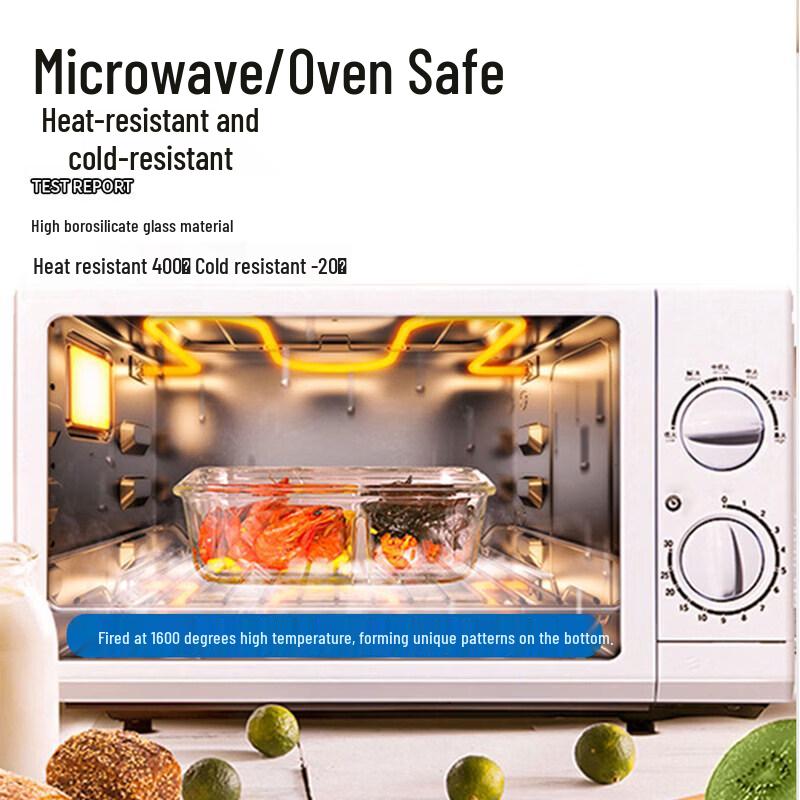 UOSO Microwave Glass Lunch Box