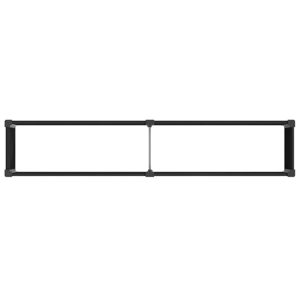 Raised Garden Bed Black 250 X 50 X 54 Cm
