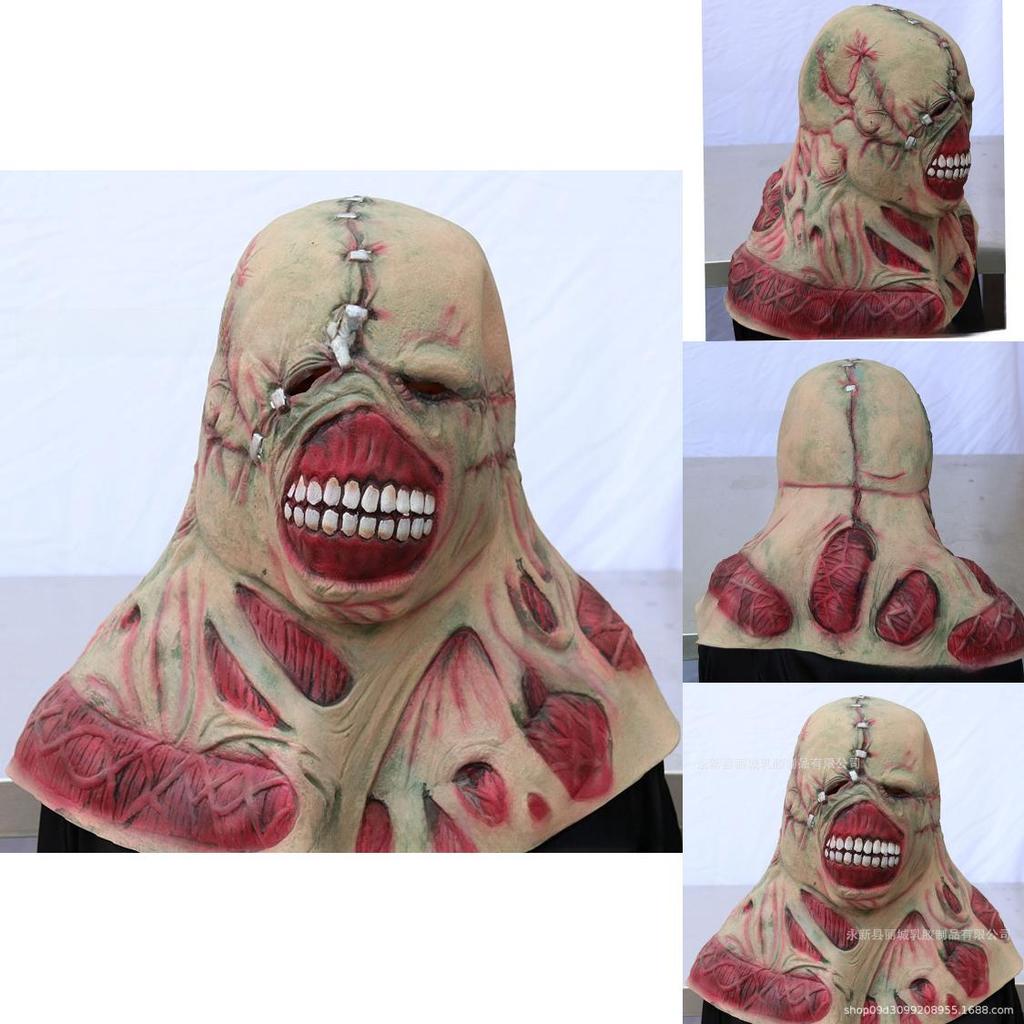 Horror Halloween Latex Mask For Adults With Creepy Zombie And Monster Design