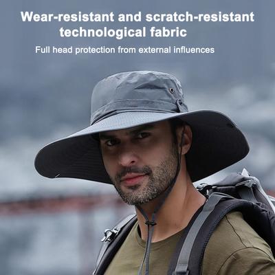 Fischerhut Breite Krempe Einfarbig Schnürdesign Herren Damen Outdoor-Hut Vielseitig