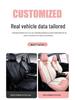Universal Neta V Perforated Leather Car Seat Cushion, All-Season, Fully Enclosed, Custom Fit