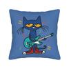Cute Kitten Petes the cat   Square Pillow Cases  Cushion Cover Awesome Zipper Decor Throw Pillow Case Cover for Living Room