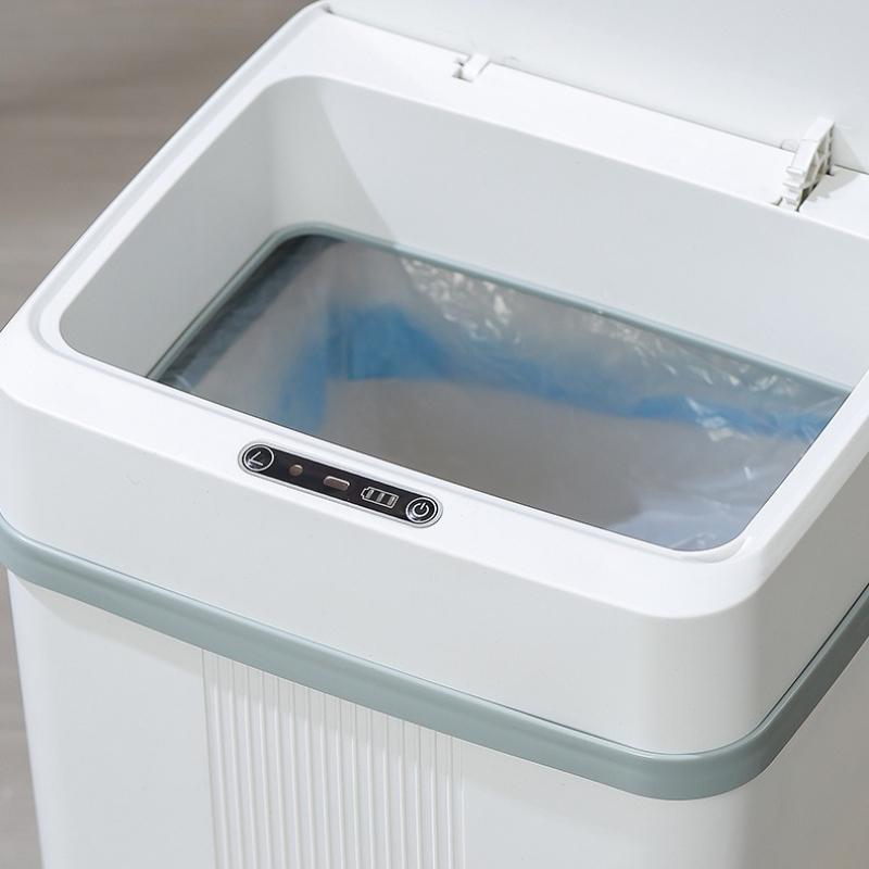 Induction Type Trash Can Large Capacity Household Trash Bin Fully Automatic Intelligent Kitchen Garbage Bin Clean Accessories
