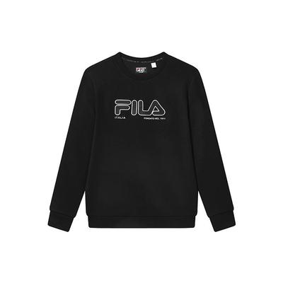 Letter Logo Casual Crewneck Pullover American Sweatshirt Men Sweatshirt Black F11M317203FBK