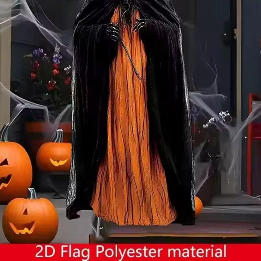 Realistic Pumpkin Man Background Cloth Halloween Hanging Decorations Halloween Party Decorations