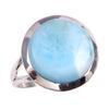 Natural Republic Larimar Gemstone 925 Sterling Silver Jewelry Ring Size 6.5 u2Z21