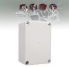Water Proof Junction Box, ABS Plastic Electrical Enclosure 100x68x50mm with Metal Mounting Hole for Indoor Outdoor Electric Projects IP65 Rated