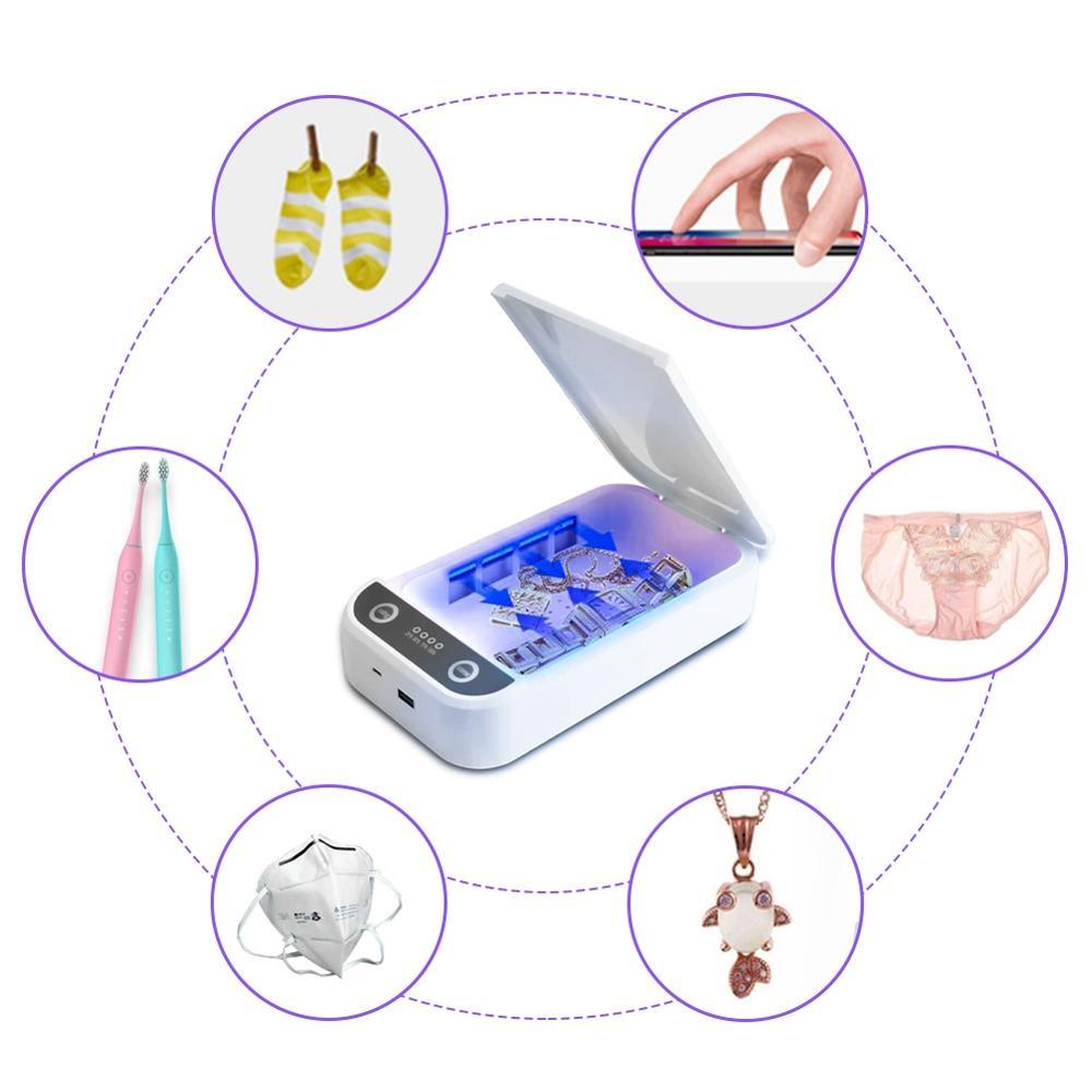 UV Disinfection Sterilization Box Portable UV Sterilizer USB Phone Toothbrush Disinfection Box